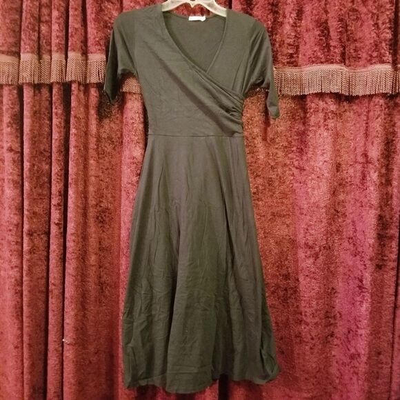 Michelle By Comune Black Colbert Dress Sz M - Picture 2 of 5
